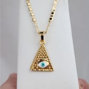 18k Gold filled chain w pendant 20”